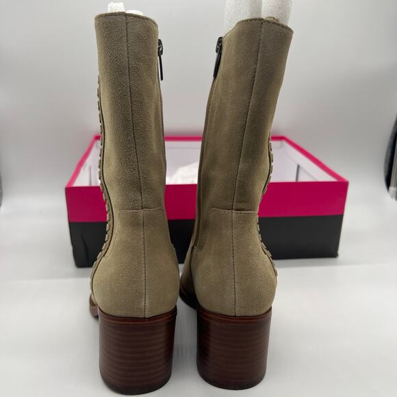 Vince Camuto Mid-Shaft Suede Boots Size 7.5 Wide Zelcinna Tortilla - Picture 8 of 12